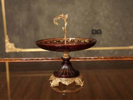 شکلات خوری کریستال قرمز لوکس خاص