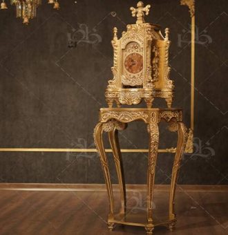 خرید ساعت طلا به رنگ طلایی ایستاده مدل صلیبی