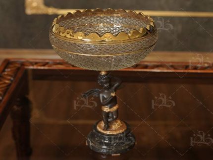 خرید آجیل خوری کاسه اجیل کریستال وارداتی برنزی به قیمت ارزان عمده و مناسب