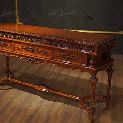 کنسول کانتر میز تلویزیون با چوب راش