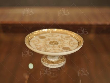 شیرینی خوری سرویس کریستال عروس جهیزیه وارداتی طلا کاری سرویس چینی خرید به قیمت سفید طلایی